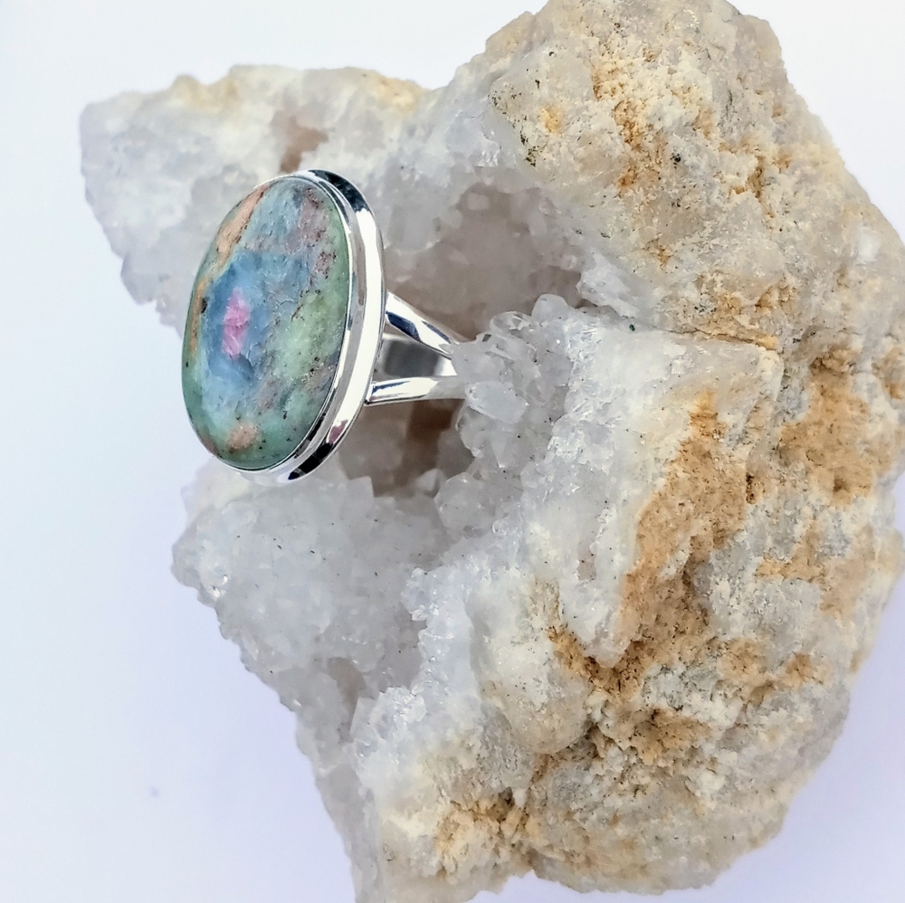 Ruby In Fuchsite Ring - image 2